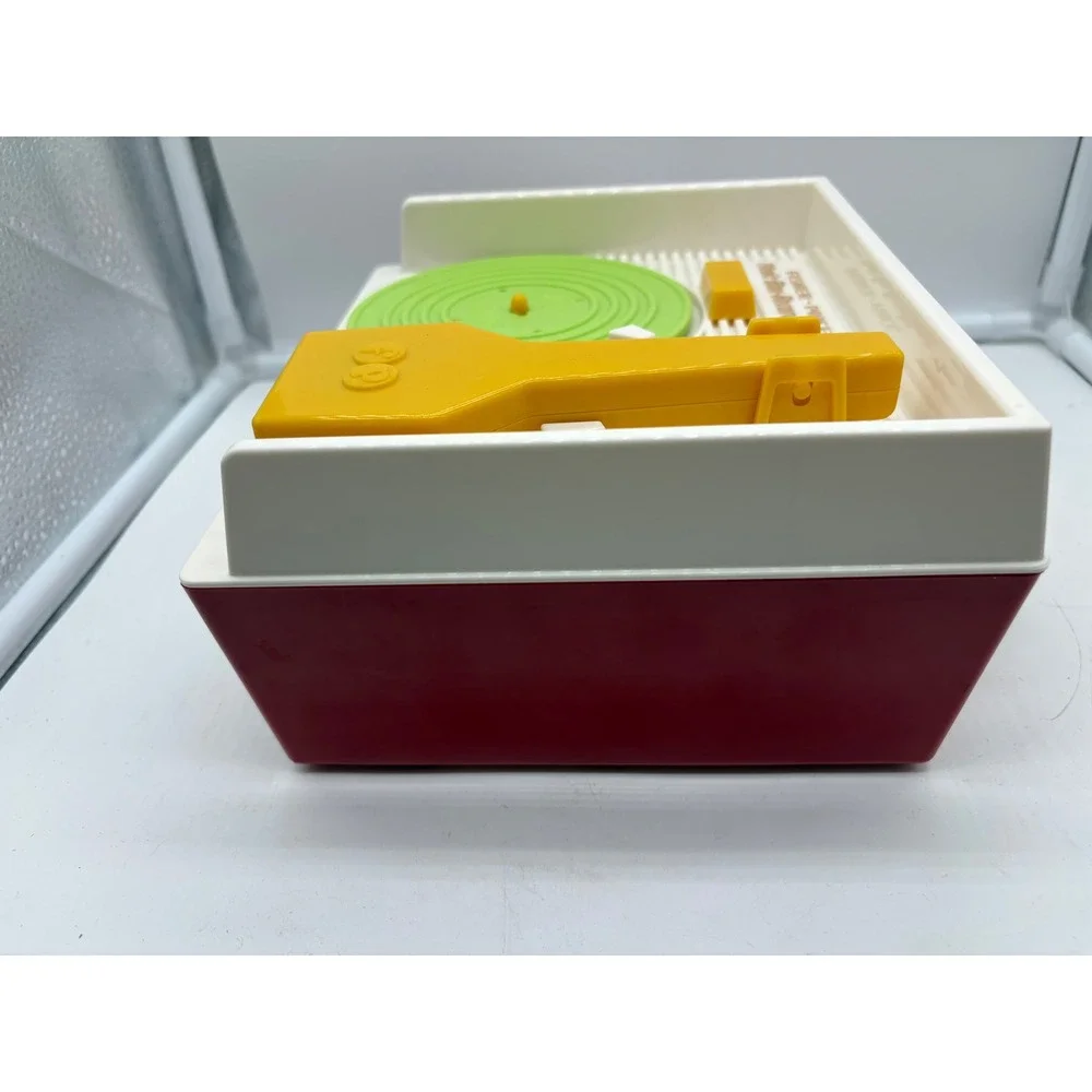 Fisher Price Classics Retro Music Box Record Player Re-issue Toy w/ 5 disc w